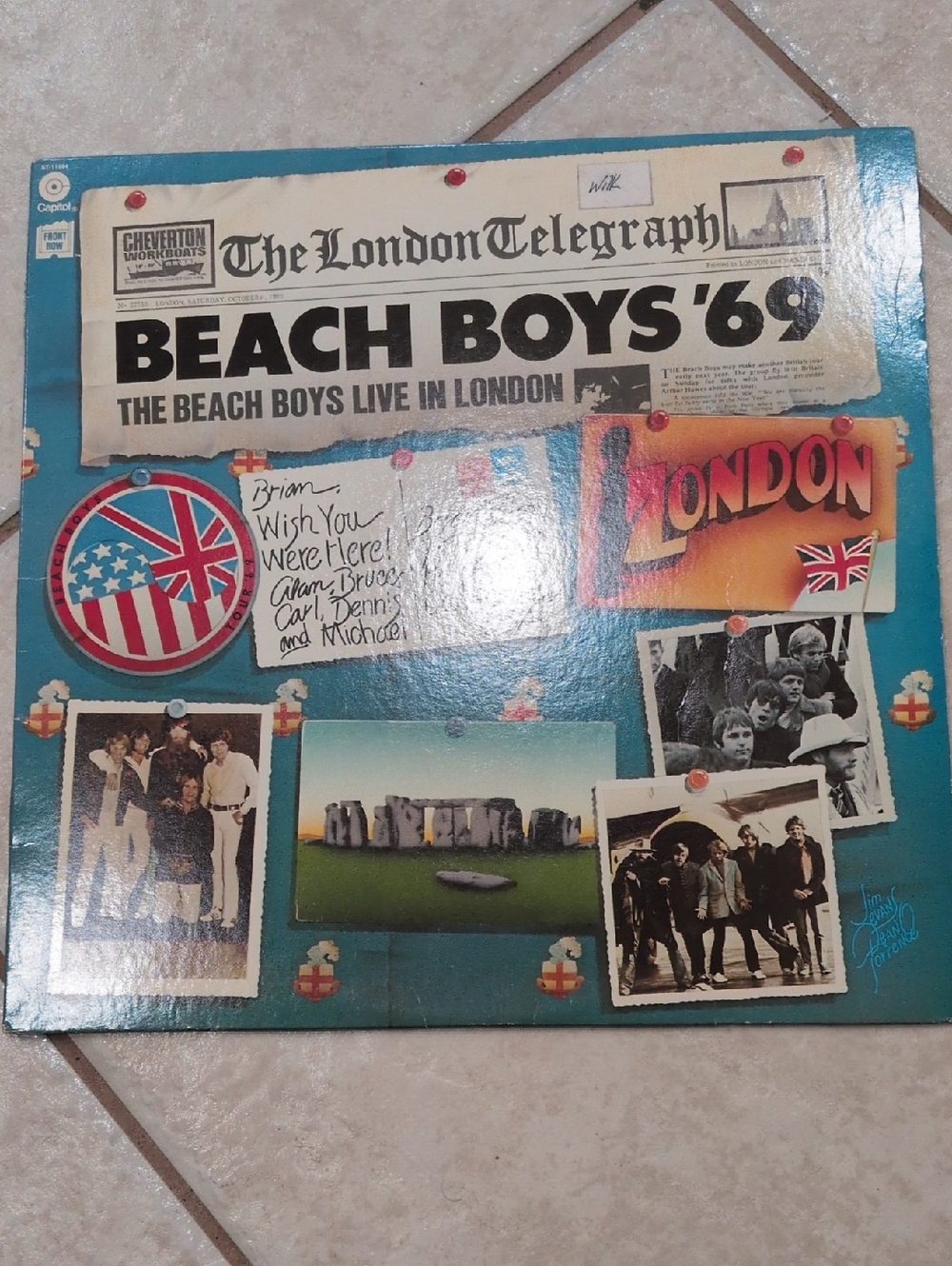 Vintage Beach Boys '69 Live In London Vinyl LP